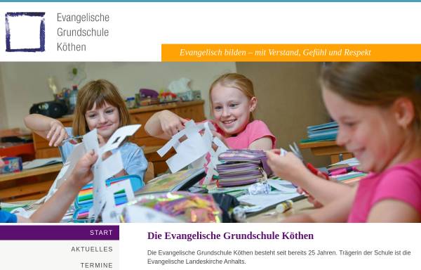 Vorschau von www.evgs-koethen.de, Evangelischen Grundschule Köthen