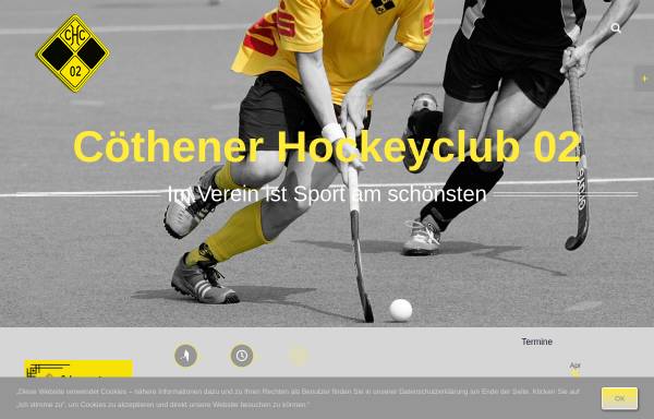 Vorschau von chc02.de, Cöthener Hockeyclub 02 e.V.