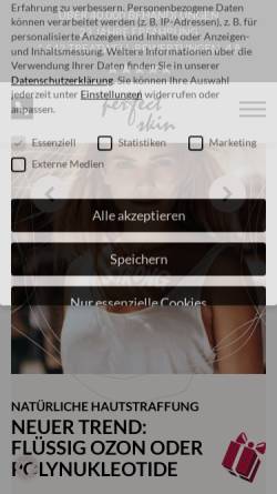 Vorschau der mobilen Webseite www.perfectskin.de, Perfect Skin Verwaltungs GbR