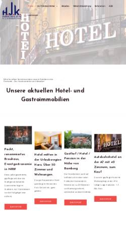 Vorschau der mobilen Webseite www.der-hotelvermittler.de, HJK Hotelmanagement
