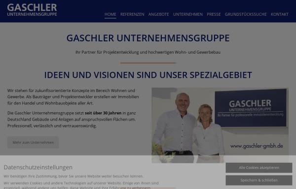 Vorschau von www.gaschler-gmbh.de, Gaschler Projektplanungs GmbH