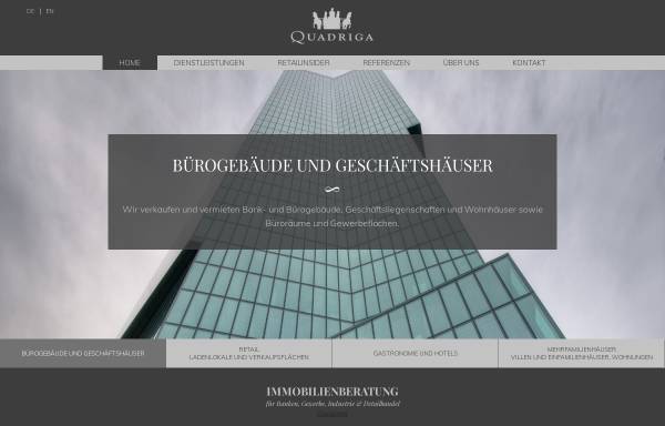 Vorschau von www.quadriga.ch, Quadriga Immobilien AG