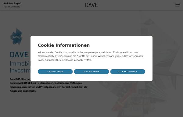 Vorschau von dave-net.de, Deutscher Anlage-Immobilien-Verbund