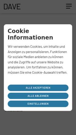 Vorschau der mobilen Webseite dave-net.de, Deutscher Anlage-Immobilien-Verbund