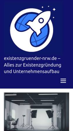 Vorschau der mobilen Webseite www.existenzgruender-nrw.de, Existenzgruender-NRW.de