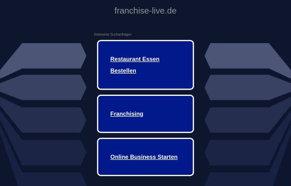Vorschau von www.franchise-live.de, goFranchise! GmbH