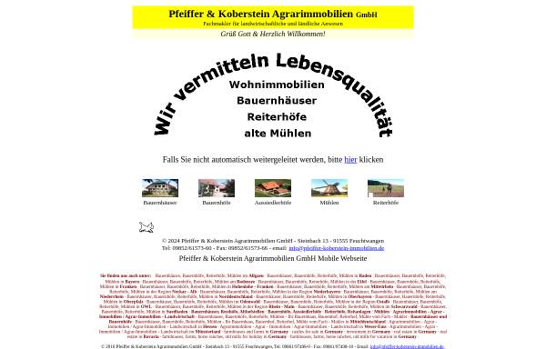 Vorschau von www.pfeiffer-koberstein-immobilien.de, Pfeiffer & Koberstein Immobilien GmbH