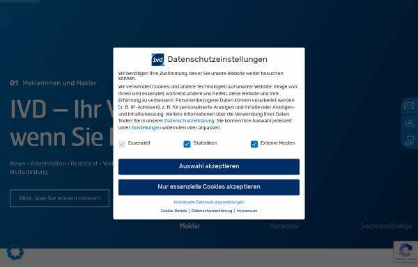 Vorschau von ivd.net, Immobilienverband Deutschland IVD Bundesverband e.V.