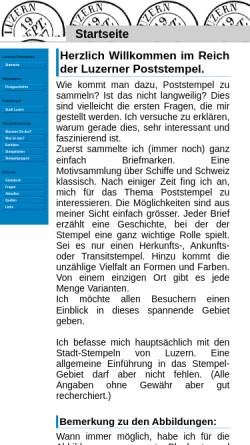 Vorschau der mobilen Webseite home.datacomm.ch, Luzerner Poststempel