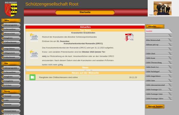 Vorschau von www.sgroot.ch, Schützengesellschaft Root