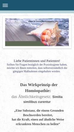 Vorschau der mobilen Webseite www.homoeopathie-rohm.de, Elke Craven Rohm
