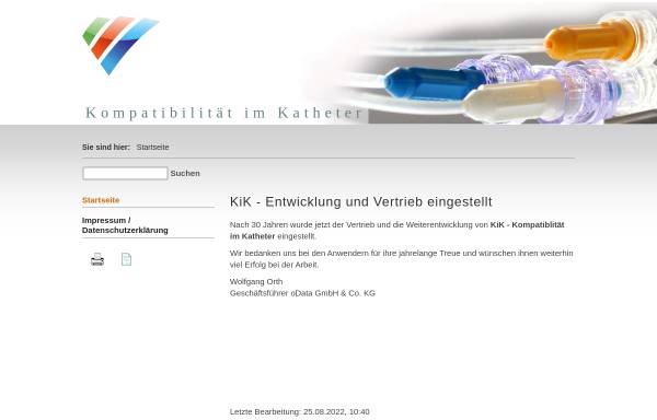 Vorschau von www.kik-service.de, Kompatibilität im Katheter