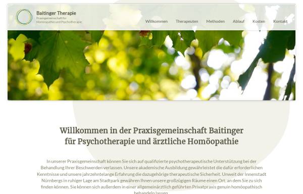 Vorschau von www.baitinger-therapie.de, Hans und Heidi Baitinger