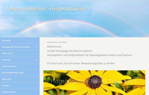 Vorschau von www.traunstein-homoeopathie.de, Johanna Hetzner
