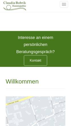 Vorschau der mobilen Webseite naturheilpraxis-bobrik.de, Homöopathiepraxis Claudia Bobrik