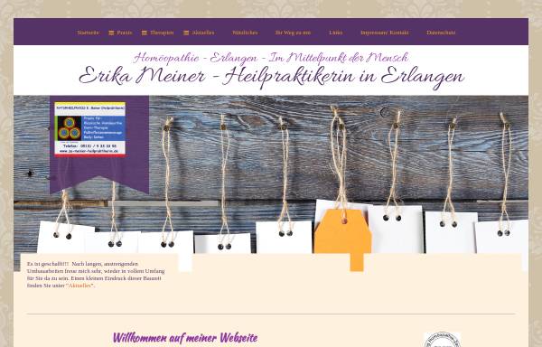 Vorschau von www.zu-meiner-heilpraktikerin.de, Erika Meiner