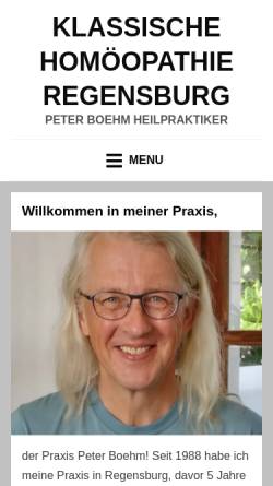Vorschau der mobilen Webseite peterboehm.de, Peter Boehm
