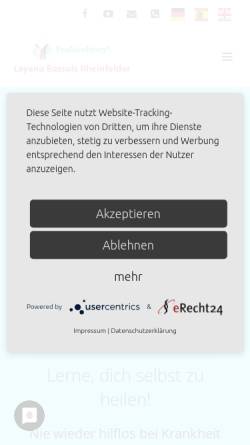 Vorschau der mobilen Webseite www.praneohom.de, PraNeoHom - Praxisorientierte Neue Homöopathie