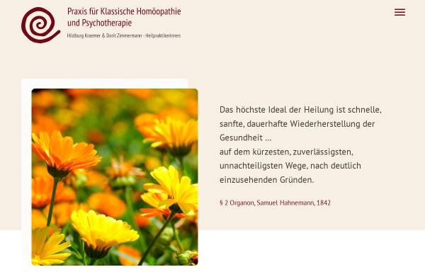 Vorschau von www.homoeopathie-im-wuermtal.de, Praxis für Klassische Homöopathie