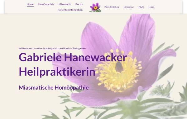 Vorschau von homoeopathie-erding.de, Praxis für Miasmatische Homöopathie
