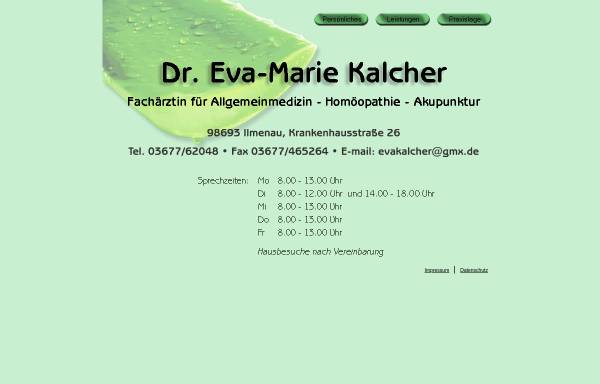Vorschau von www.dr-hasenauer.de, Dr. Eva-Marie Hasenauer