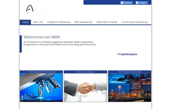 Vorschau von www.amik.de, Amik GmbH - Agentur für Marketing und internationale Kommunikation