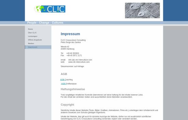 Vorschau von de.clic-interculture.com, CLIC-Crossculture, Linking & Consulting