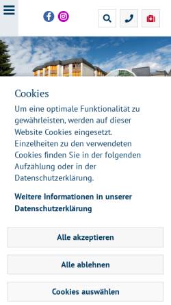 Vorschau der mobilen Webseite www.stiftshospital-andernach.de, St. Nikolaus Stiftshospital Andernach