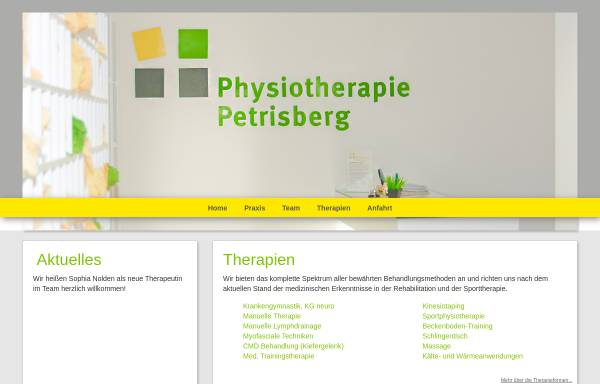 Vorschau von physio-petrisberg.de, Physiotherapie Petrisberg