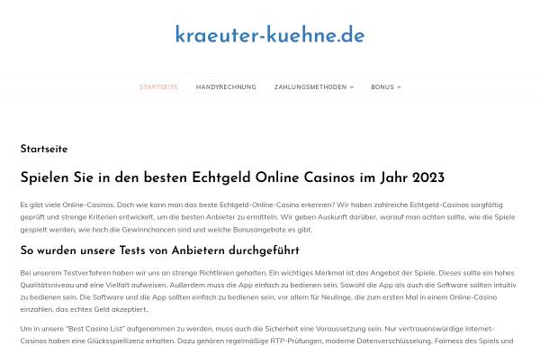Vorschau von www.kraeuter-kuehne.de, Kräuter Kühne