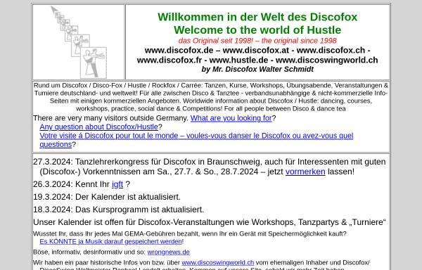 Vorschau von www.discofox.de, Discofox in Deutschland