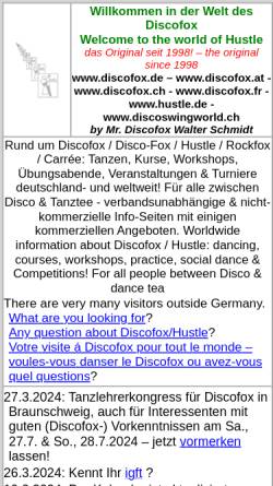 Vorschau der mobilen Webseite www.discofox.de, Discofox in Deutschland