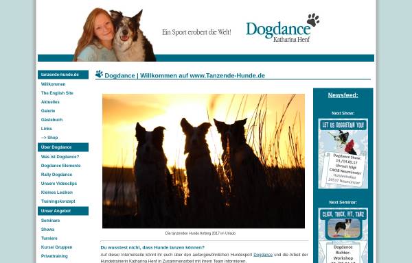 Vorschau von www.tanzende-hunde.de, Dogdance - Katharina Henf