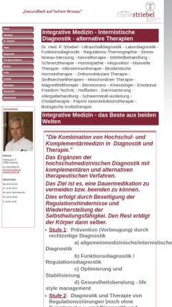 Vorschau der mobilen Webseite www.drstriebel.de, Privatpraxis Dr med. Frank Striebel