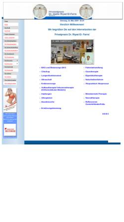 Vorschau der mobilen Webseite riyad-elfarra.de, Privatpraxis Dr. El Farra