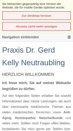 Vorschau der mobilen Webseite www.dr-gerd-kelly.de, Dr. Gerd Kelly