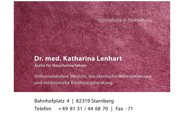 Vorschau von www.katharina-lenhart.de, Dr. med. Katharina Lenhart