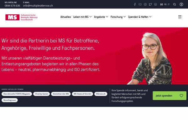 Multiple Sklerose - Schweizerische MS Gesellschaft
