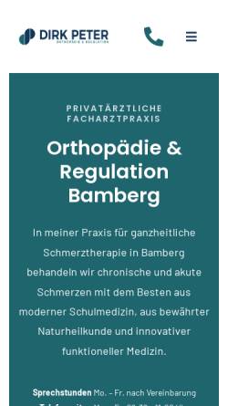 Vorschau der mobilen Webseite www.sb-ortho.de, Dr. med. Peter Souschek