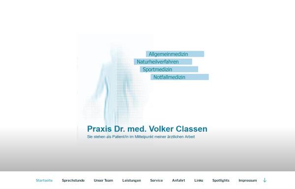 Vorschau von www.praxis-dr-classen.de, Dr. med. Volker Classen