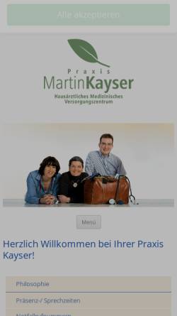 Vorschau der mobilen Webseite www.praxis-kayser.de, Praxis Kayser