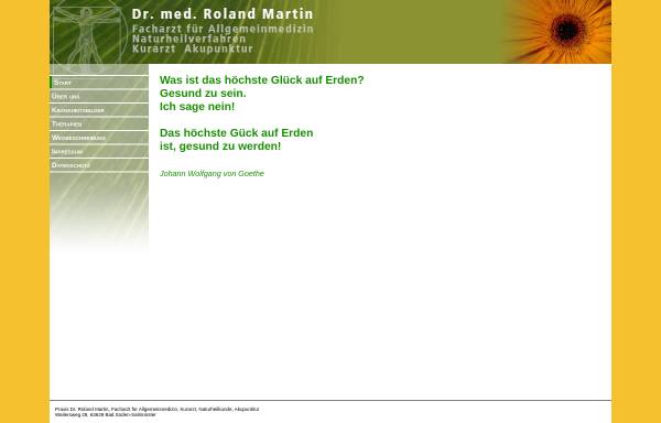 Vorschau von www.dr-r-martin.de, Dr. med. Roland Martin