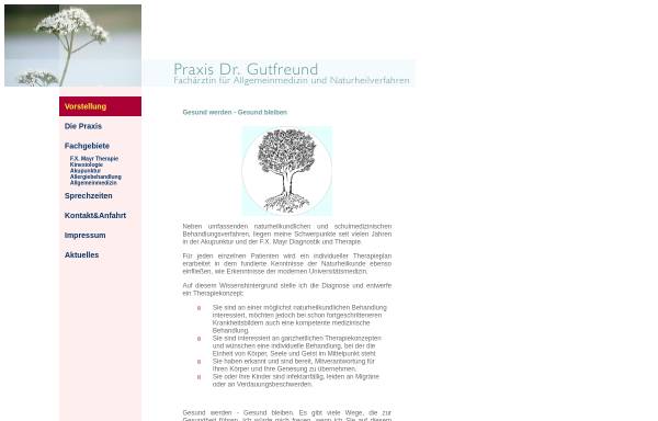 Vorschau von www.praxis-gutfreund.de, Dr. med. Ludmilla Gutfreund