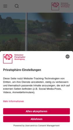 Vorschau der mobilen Webseite www.spv.ch, Schweizer Paraplegiker-Vereinigung
