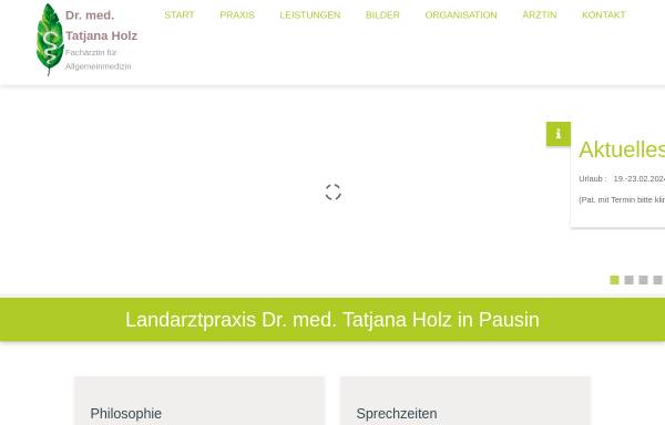 Vorschau von www.arztpraxis-pausin.de, Landarztpraxis Pausin