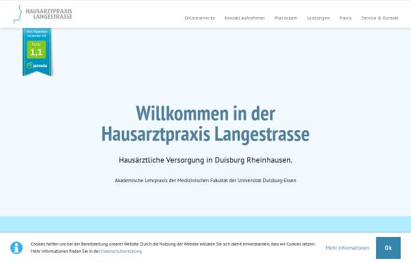 Vorschau von www.praxislangestrasse.de, Hausarzt-Praxis Lange Strasse