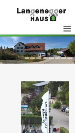 Vorschau der mobilen Webseite www.langeneggerhaus.ch, Stiftung Langeggerhaus Ossingen