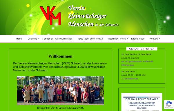 Vorschau von www.kleinwuchs.ch, Verein kleinwüchsiger Menschen der Schweiz