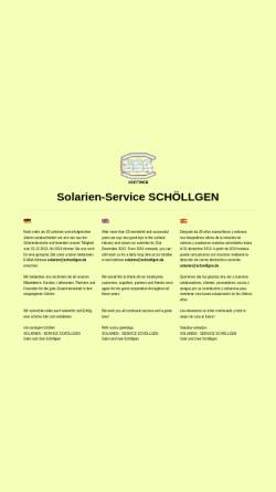 Vorschau der mobilen Webseite www.schoellgen.de, Solarien-Service Schöllgen