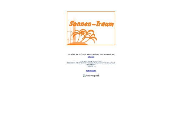 Vorschau von www.sonnen-traum.de, Sonnen-Traum Solarien Vertriebs GmbH